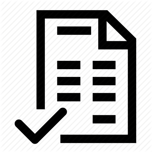 Blue icon with check mark representing Telah Disahkan